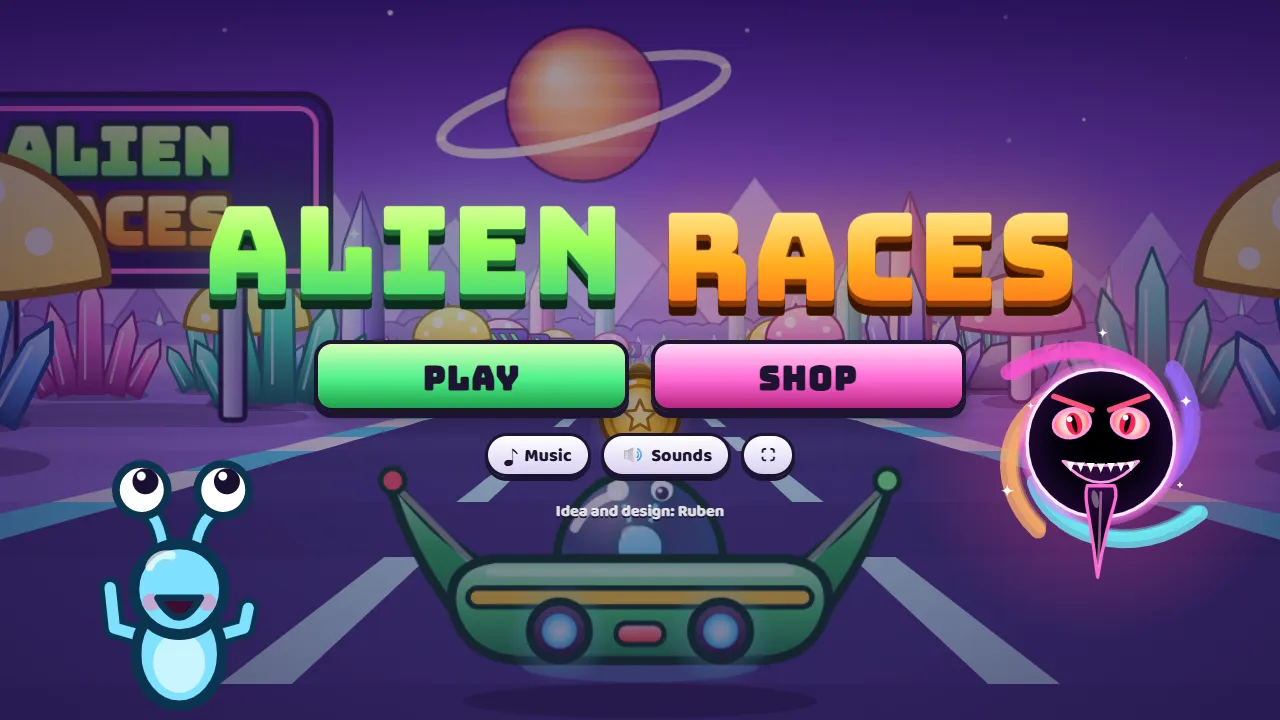 Alien Races title screen