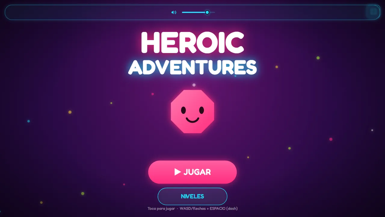 Heroic Adventures title screen