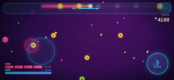 Spiky balls in the basic level, on a phone