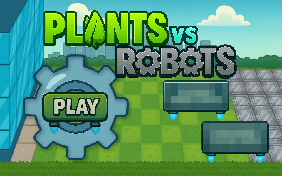 Plants vs Robots title screen